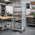 Thumbnail image #2 for New Age Lifetime Series Heavy-Duty Roll-In End-Load Bun Pan Rack, 18-Pan Capacity, Aluminum, 64-Inch Height