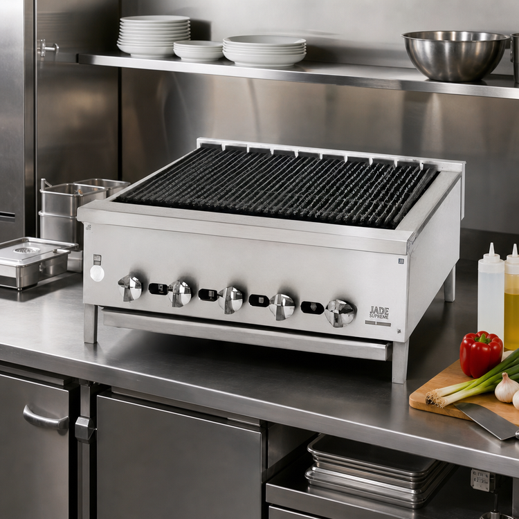 Product image #2 for Jade Supreme JB-30 30-Inch Gas Countertop Radiant Charbroiler