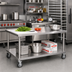 Thumbnail image #3 for Vollrath Heavy-Duty Stainless Steel Countertop Equipment Stand with Undershelf and 5-Inch Casters, 48 x 30 x 24 Inches