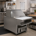 Thumbnail image #2 for Advance Tabco RC-3 Flip-Up Stainless Steel Hinged Cover for 3-Well Hot Food Tables