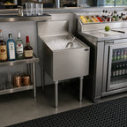Thumbnail image #2 for Krowne Royal Series KR24-18 18"W x 24"D Stainless Steel Underbar Ice Bin/Cocktail Unit, 69-lb Capacity, 12" Deep, No Cold Plate