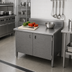 Thumbnail image #2 for John Boos Enclosed Base Work Table with Hinged Doors, 36