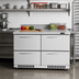 Thumbnail image #2 for Turbo Air PRO Series 48-1/4-Inch Front Breathing Worktop Refrigerator with 4 Drawers, 9.8 Cu. Ft.