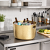 Thumbnail image #2 for American Metalcraft Hammered Gold Aluminum Oval Beverage Tub, 7-3/4 Qt.