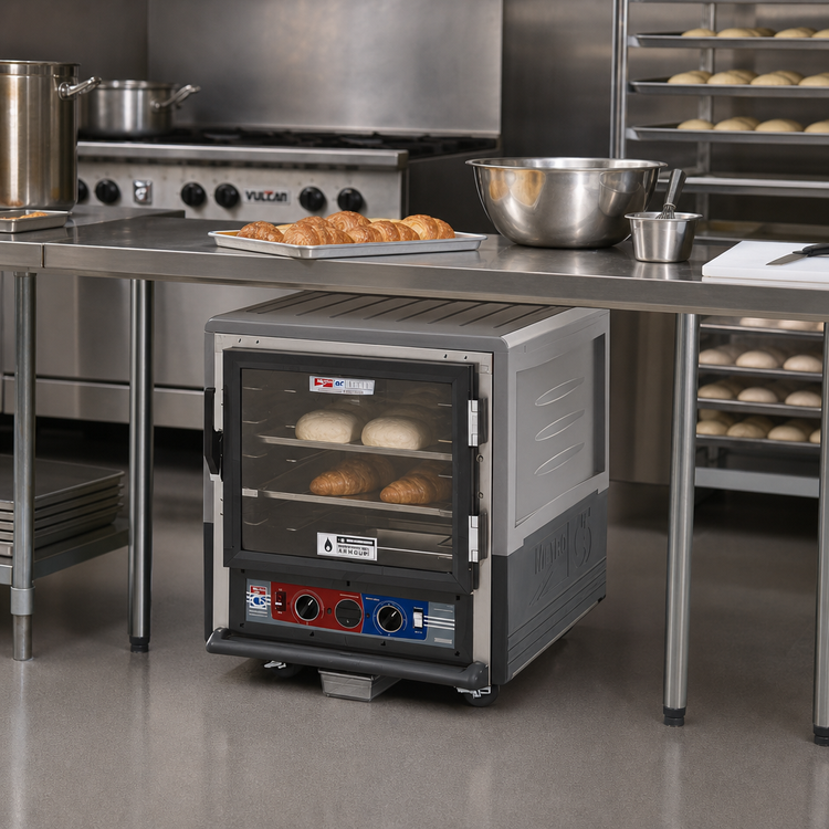 Product image #2 for Metro C5 3 Series Insulation Armour Under Counter Combination Heated Holding & Proofing Cabinet, Clear Polycarbonate Door, Gray, Low Wattage