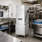 Thumbnail image #2 for Champion Genesis DH-6000T-VHR Extended-Hood Door-Type Dishwasher, 27-Inch Tray Opening, Ventless, High-Temp, 40 Racks/Hour