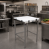 Thumbnail image #2 for John Boos GMT003 36 x 24 Inch Poly Top Work Table with Stainless Steel Base
