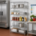 Thumbnail image #2 for Metro Super Erecta Stationary Starter Wire Shelving Unit, 30 x 21 x 74 Inches, 5 Shelves, Chrome Plated