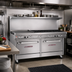 Thumbnail image #2 for Southbend Ultimate 60-Inch Gas Restaurant Range with 36-Inch Griddle, Convection Oven, and Cabinet Base