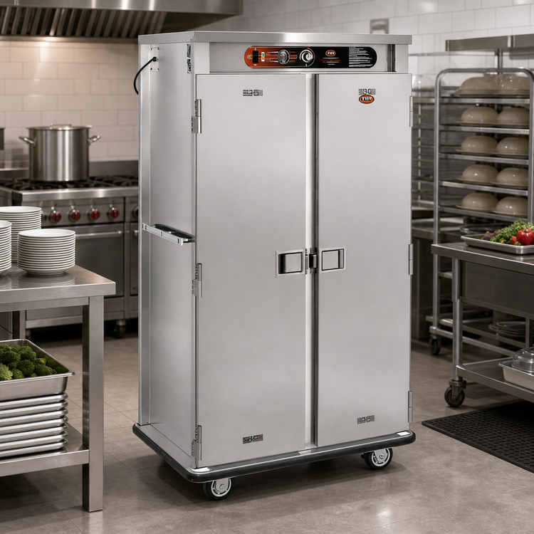 Product image #3 for FWE E-Series Dual-Temp Electric Banquet Cart for 90-108 Covered 11-Inch Plates