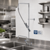 Thumbnail image #2 for T&S Brass EasyInstall Deck Mount Pre-Rinse Unit with Add-On Faucet and 12-Inch Swing Spout