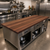 Thumbnail image #2 for John Boos Boos Block American Black Walnut Edge Grain Kitchen Countertop, 132 x 27 x 1-1/2 Inches