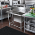Thumbnail image #2 for John Boos Pro-Bowl 1-Compartment Stainless Steel Sink with Left Drainboard, 16 in. x 20 in. x 12 in. Compartment