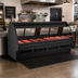 Thumbnail image #2 for Fusion® Refrigerated Full-Service Display Case with Curved Lift-Up Front Glass and Rear Sliding Doors