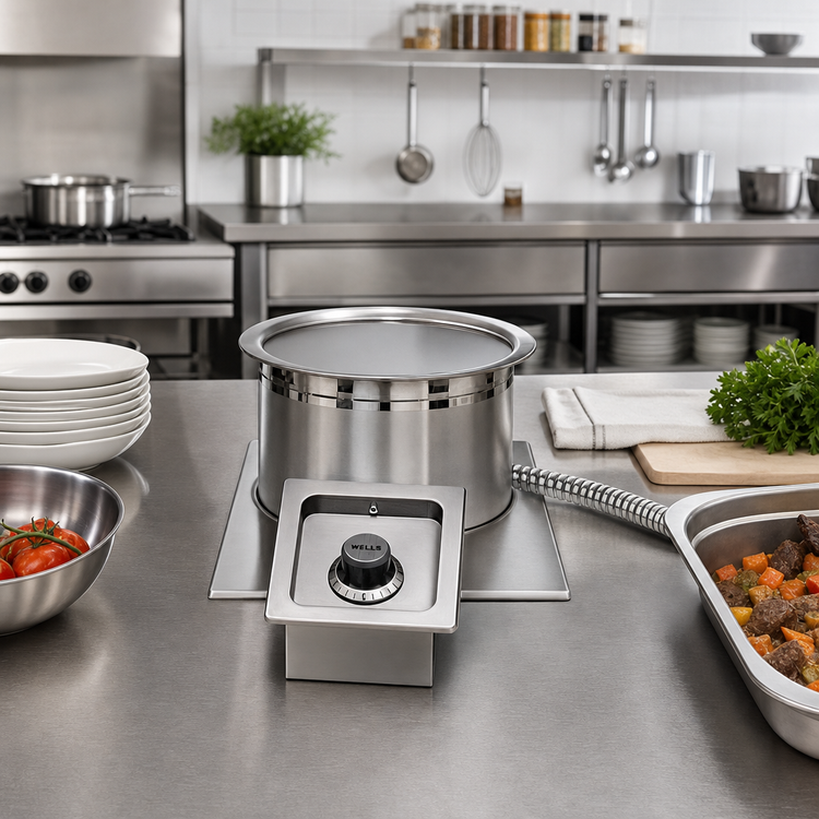 Product image #2 for Wells SS-8TUI 7-Quart Fully Insulated Top-Mount Electric Round Drop-In Food Warmer