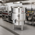Thumbnail image #2 for Vulcan K20DLT 20-Gallon Direct Steam 2/3-Jacketed Floor-Mounted Tilting Kettle