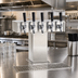Thumbnail image #2 for Perlick 5-Faucet Air-Cooled Tee Draft Beer Tower, Standard Base, Stainless Steel Finish