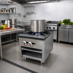 Thumbnail image #2 for Hurakan by Equip.me 24-Inch Gas Stock Pot Range, 1 Burner, Stainless Steel