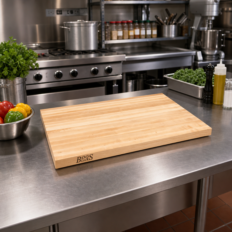 Product image #2 for John Boos Boos Block Northern Hard Rock Maple Kitchen Countertop, 18 x 25 x 1-1/2-Inch Thick, Varnique Finish