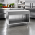 Thumbnail image #2 for Eagle Spec-Master 48-Inch Solid Top Utility Station with Open Front Stainless Steel Base