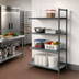 Thumbnail image #2 for Cambro Camshelving Basics Plus 4-Tier Add-On Polymer Shelving Unit, 21