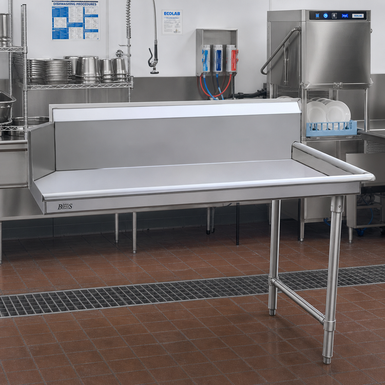 Product image #2 for John Boos 48-Inch Clean Straight Left-to-Right Pro-Bowl Stainless Steel Dishtable