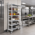 Thumbnail image #2 for MetroMax Q Top-Track Stationary End Unit Kit, 18-Inch Wide, Epoxy-Coated Steel Posts