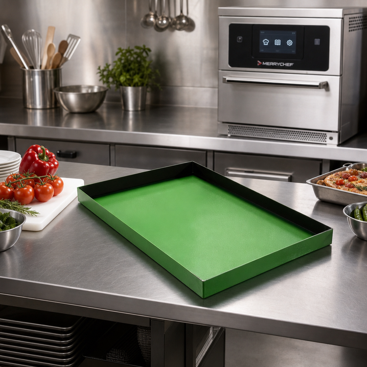 Product image #2 for Merrychef Half-Size Green Cooking Tray for High-Speed Ovens