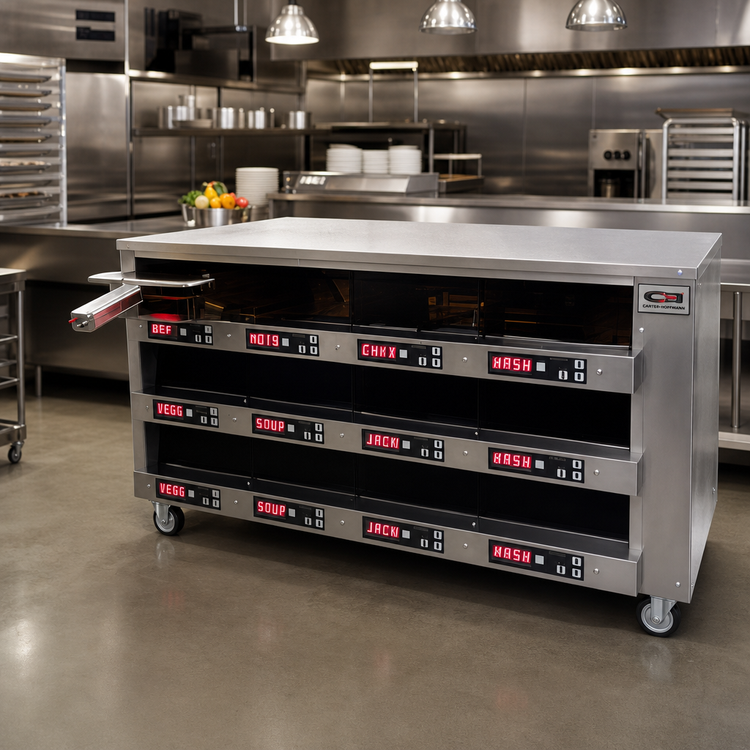 Product image #2 for Carter-Hoffmann Modular Single-Sided Heated Holding Cabinet, 12-Pan Capacity