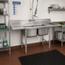 Thumbnail image #2 for Eagle Group 314 Series Floor Model Two-Compartment Sink with 24-Inch Left Drainboard, 66-3/4 Inch W x 31-3/4 Inch D, 304 Stainless Steel