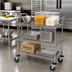Thumbnail image #2 for Quantum Conductive 3-Shelf Utility Cart, 42 x 18 x 37-1/2 Inches, Chrome Plated