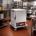 Thumbnail image #2 for Panco Half-Size Narrow Heated Holding Cabinet, Insulated Aluminum, Solid Door, Digital Control, 8-Pan Capacity