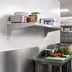 Thumbnail image #2 for Eagle Group Single Knob Left Foot Bracket for Cantilevered Shelving, 14-Inch, Stainless Steel