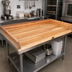 Thumbnail image #2 for BK Resources 72-Inch x 30-Inch Hard Maple Bakers' Table Replacement Top with 4-Inch Coved Risers