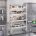 Thumbnail image #2 for Fermostock 4-Tier Mobile Polymer Shelving Unit, 68