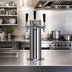 Thumbnail image #2 for Stainless Steel Countertop 3-Faucet Glycol-Cooled Column Draft Beer Tower