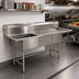 Thumbnail image #2 for BlendPort BPFC Series 1-Compartment Stainless Steel Sink with Right Drainboard, 18 x 18 Inch Bowl
