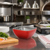 Thumbnail image #3 for Vollrath 7-1/4-Inch Square Double Wall Insulated Serving Bowl, 1.8 Quart, Dazzle Red