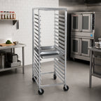 Thumbnail image #2 for Channel Manufacturing ETPR-3S6 Aluminum Side-Load Steam Table Pan Rack, 34-Pan Capacity, 12 x 20 Pans, 64 Inch High