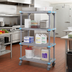 Thumbnail image #2 for Quantum Millenia Mobile Polymer Starter Shelving Unit with 4 Open Grid Shelves, Gray, 36 x 21 x 62 Inches