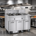 Thumbnail image #2 for Imperial Electric Floor Fryer with 2 x 50 lb Tanks, Built-In Filter System and Dump Station