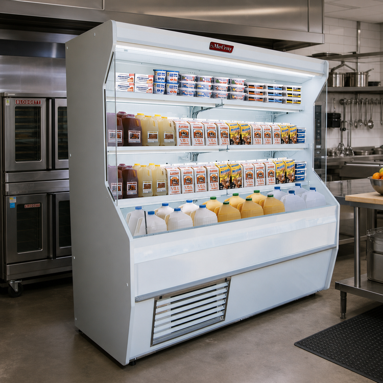 Product image #2 for Howard-McCray 32E Series 74-Inch Dairy Open Merchandiser with LED Lighting