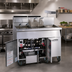 Thumbnail image #2 for Imperial Floor Model Side Car Gas Fryer Filter System with Drain Station, 50 lb. Oil Capacity