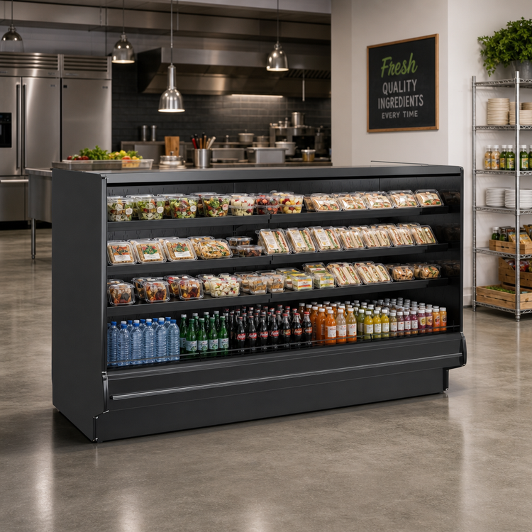 Product image #2 for Structural Concepts Fusion® Refrigerated Self-Service Display Case, 62-7/8-Inch W x 43-Inch D x 55-5/8-Inch H, Remote DX, 3 Shelves