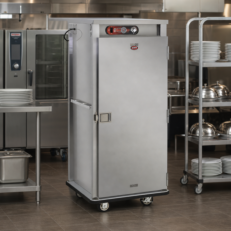 Product image #3 for FWE E-Series E-480 Heated Banquet Transport and Serve Cabinet, 48 Covered Plate Capacity, Single Door
