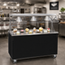 Thumbnail image #2 for Vollrath 2-Series Affordable Portable 60-Inch Cafeteria Utility Station with Breath Guard and Sliding Door Storage Base