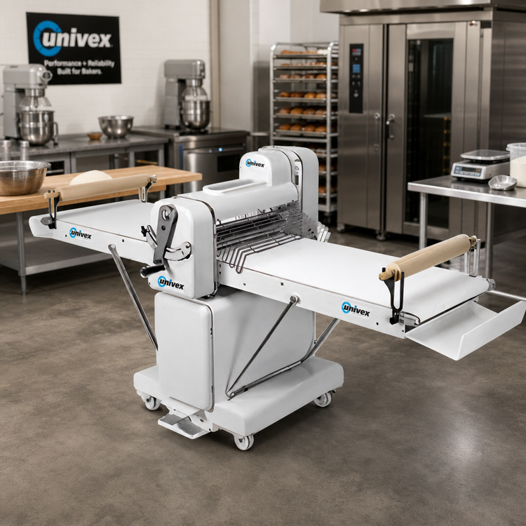 Product image #2 for Univex SFG 600 TMM Reversible Floor-Model Dough Sheeter with 24-Inch Rollers and 23-3/4-Inch Belt