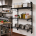 Thumbnail image #2 for Quantum Cantilever Wall-Mount Shelving Starter Unit with 3 Wire Shelves
