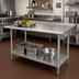 Thumbnail image #2 for Advance Tabco Special Value Series Heavy-Duty Stainless Steel Work Table, 72