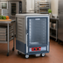 Thumbnail image #2 for Metro C5 Insulation Armour Gray Half-Height Heated Holding Cabinet, Clear Door, Fixed Wire Slides, 8-Pan Capacity